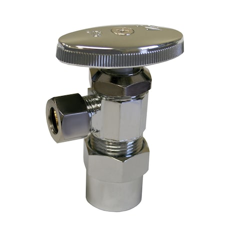 Jones Stephens 1/2" CPVC x 3/8" OD Chrome Plated Multi Turn Supply Stop, Angle S10320